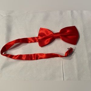 Red bow tie.
